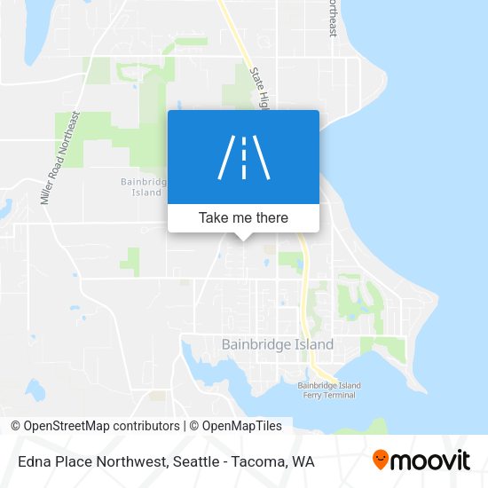 Edna Place Northwest map
