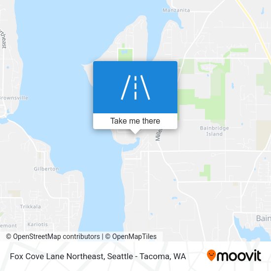 Fox Cove Lane Northeast map
