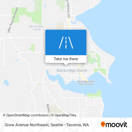 Grow Avenue Northwest map