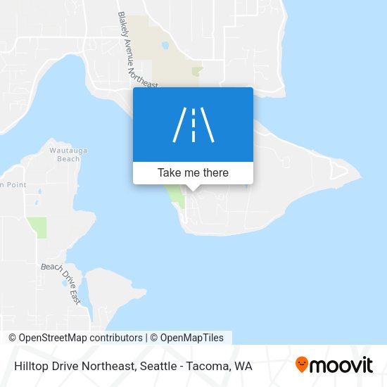 Hilltop Drive Northeast map