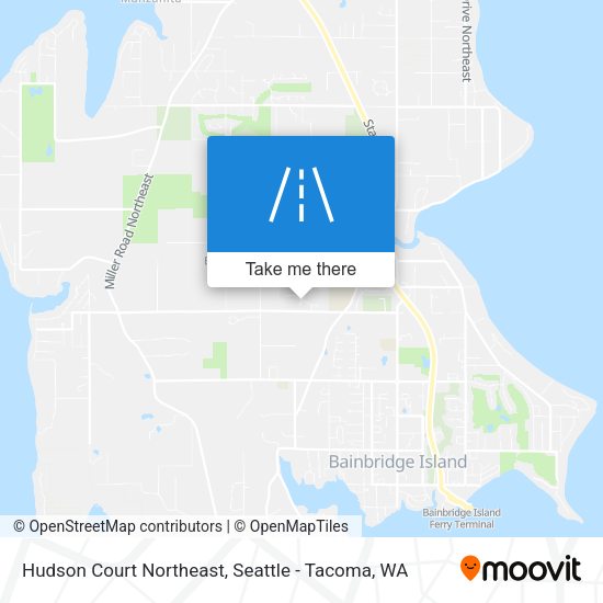 Mapa de Hudson Court Northeast