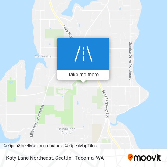 Katy Lane Northeast map