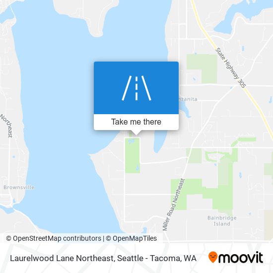 Laurelwood Lane Northeast map