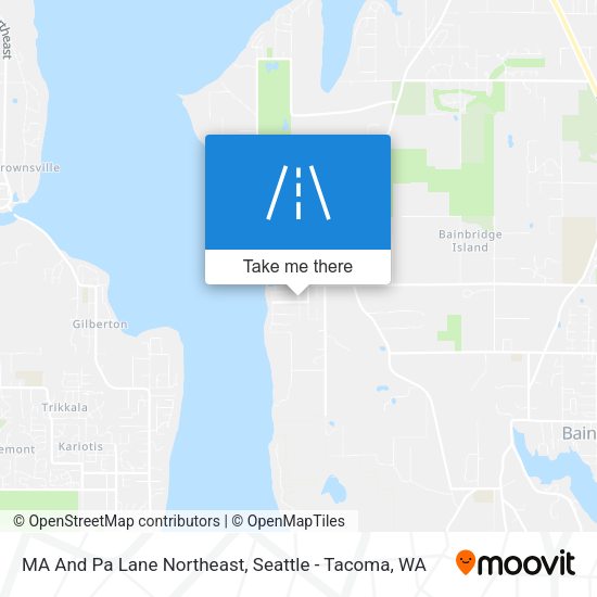 Mapa de MA And Pa Lane Northeast