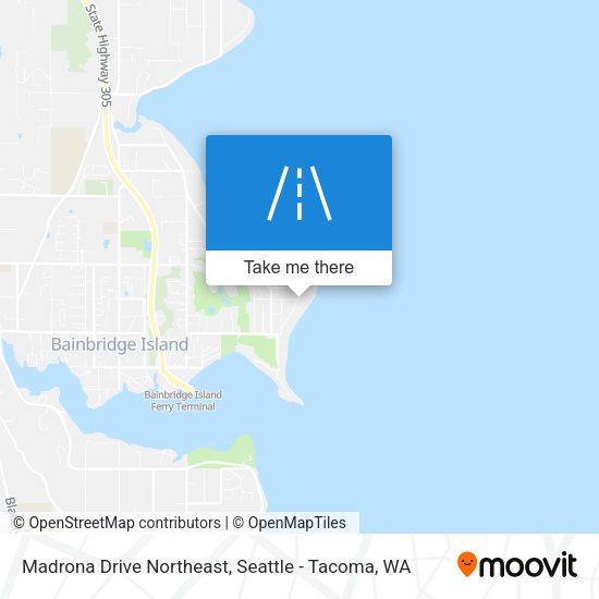Madrona Drive Northeast map