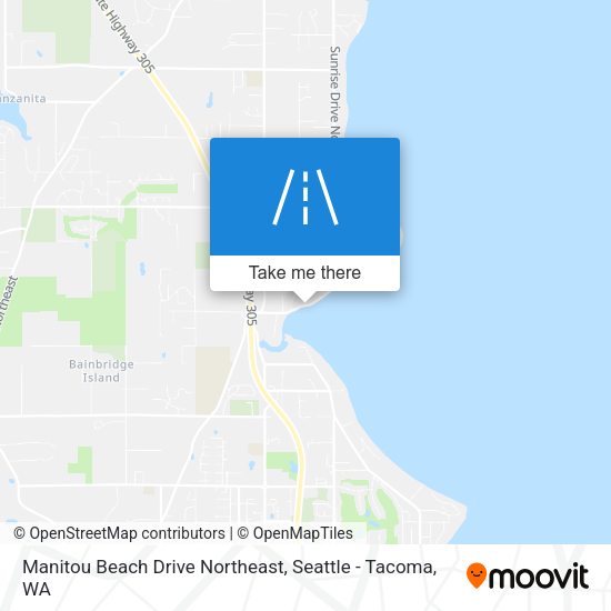 Mapa de Manitou Beach Drive Northeast