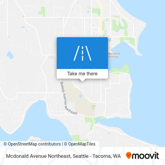 Mapa de Mcdonald Avenue Northeast