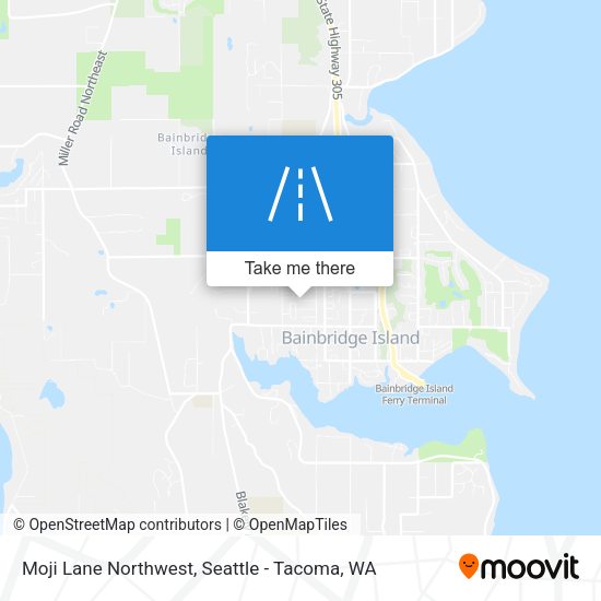 Moji Lane Northwest map