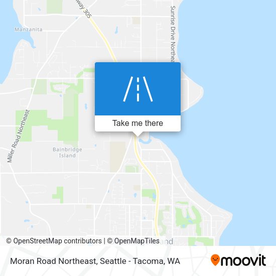 Mapa de Moran Road Northeast