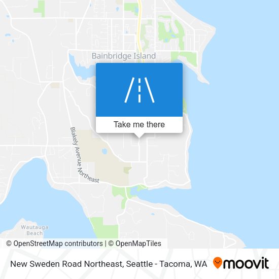 New Sweden Road Northeast map