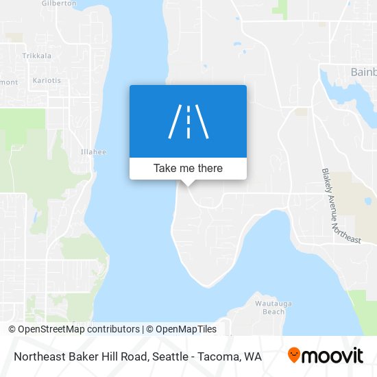 Mapa de Northeast Baker Hill Road