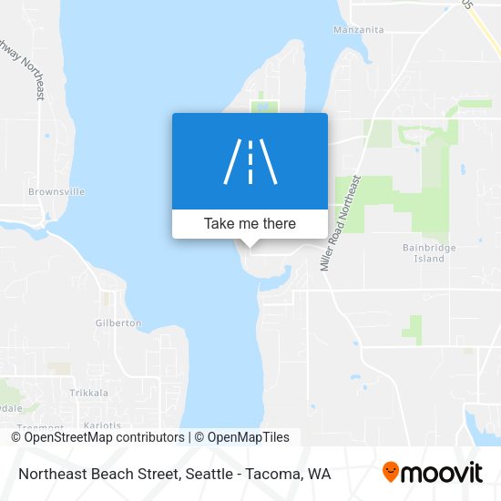 Northeast Beach Street map