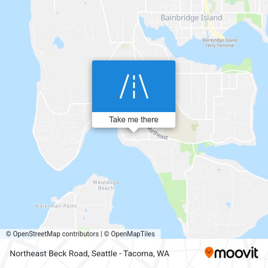 Northeast Beck Road map