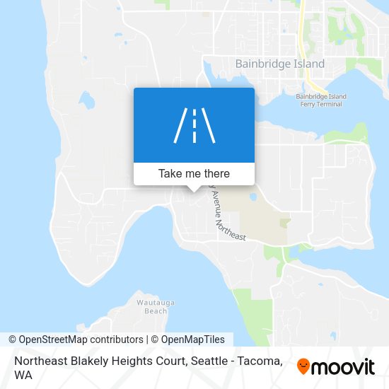 Northeast Blakely Heights Court map