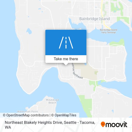 Northeast Blakely Heights Drive map