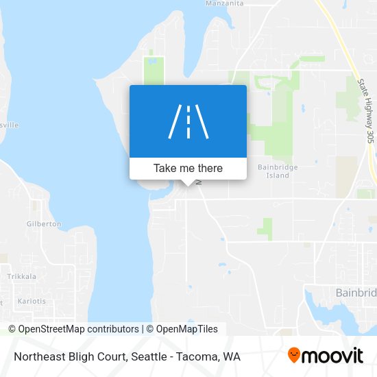 Northeast Bligh Court map