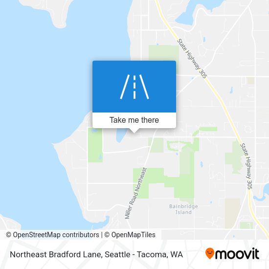 Mapa de Northeast Bradford Lane
