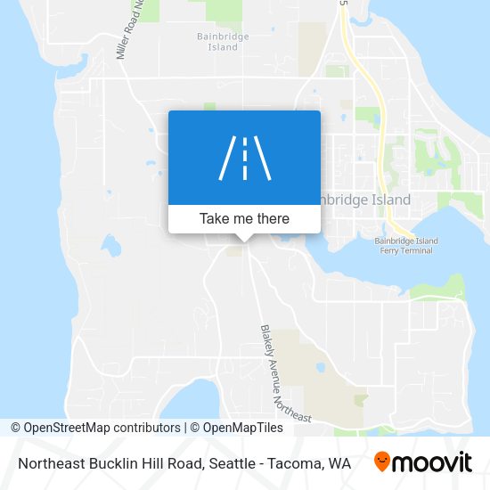 Mapa de Northeast Bucklin Hill Road