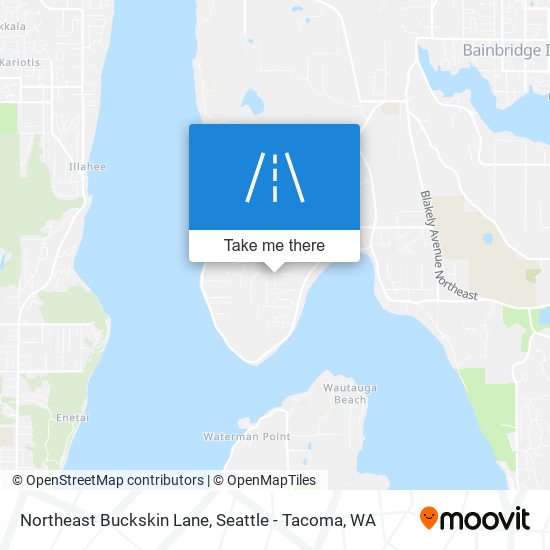 Northeast Buckskin Lane map