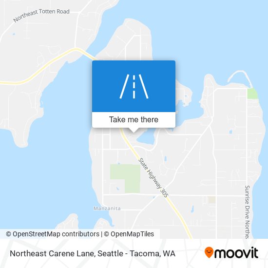 Northeast Carene Lane map