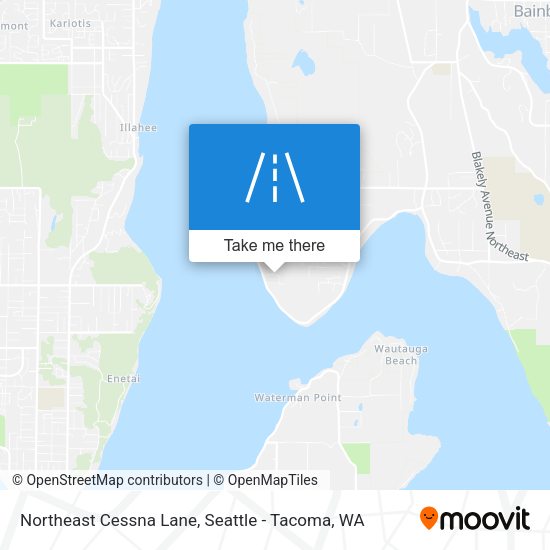 Northeast Cessna Lane map