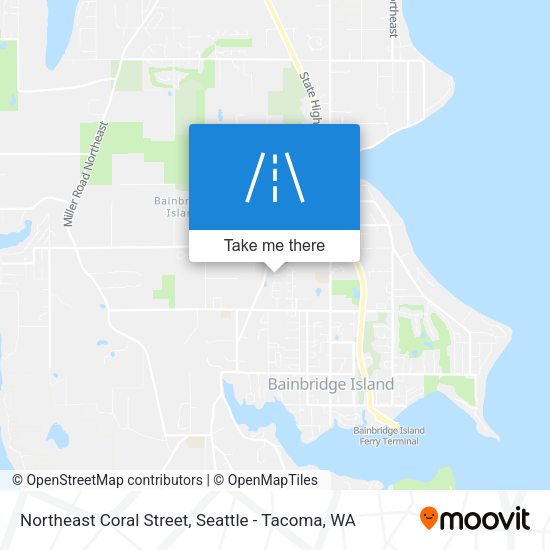 Northeast Coral Street map