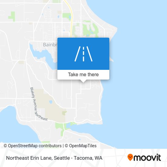 Northeast Erin Lane map