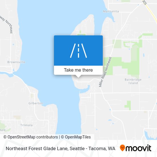 Northeast Forest Glade Lane map