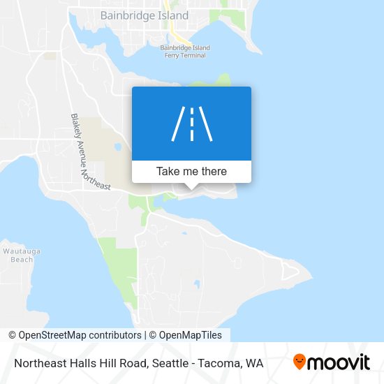 Mapa de Northeast Halls Hill Road