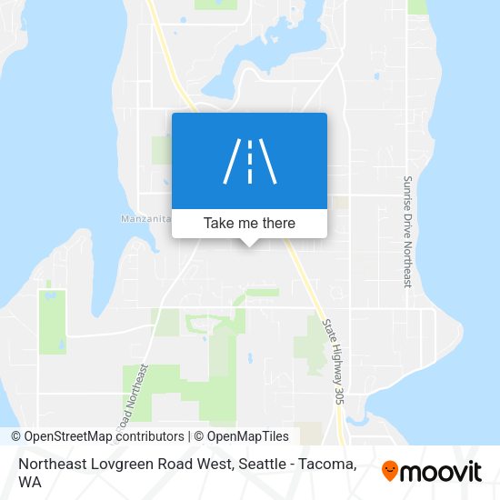 Mapa de Northeast Lovgreen Road West