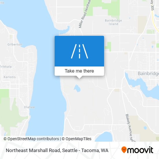 Northeast Marshall Road map
