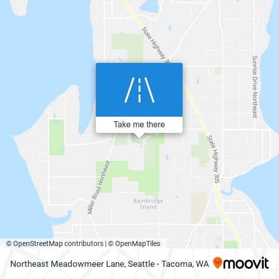 Northeast Meadowmeer Lane map