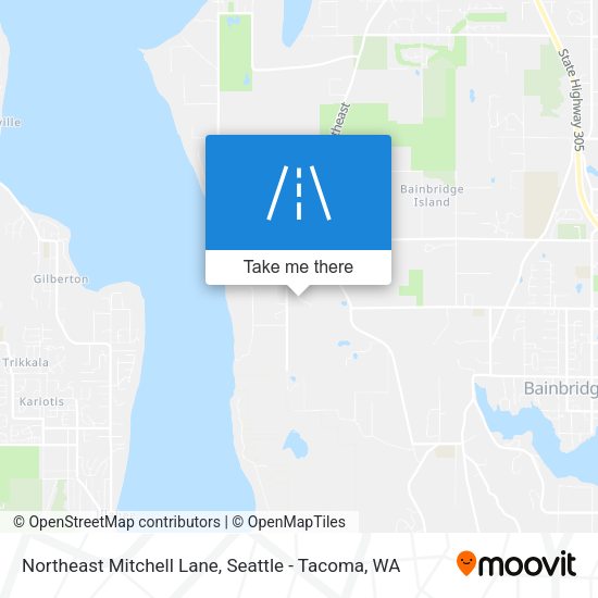 Northeast Mitchell Lane map