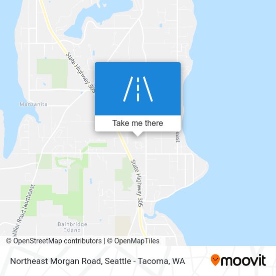 Northeast Morgan Road map
