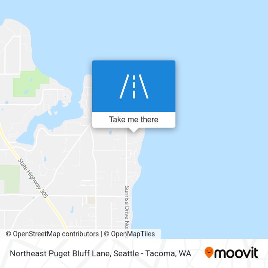 Northeast Puget Bluff Lane map