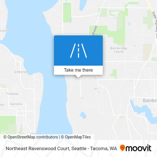 Northeast Ravenswood Court map