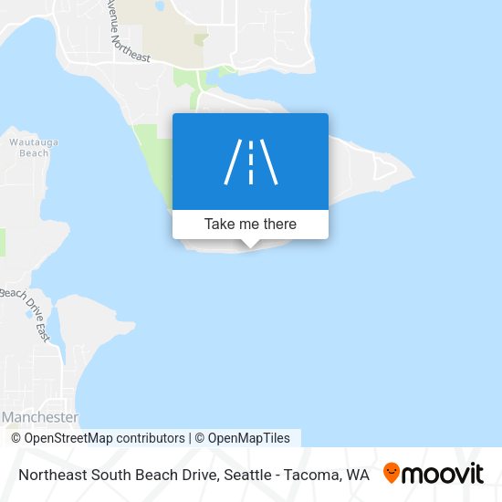 Northeast South Beach Drive map