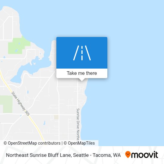 Mapa de Northeast Sunrise Bluff Lane