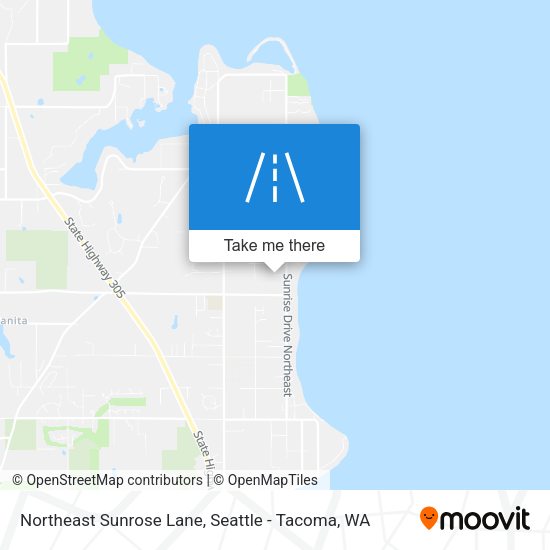 Northeast Sunrose Lane map