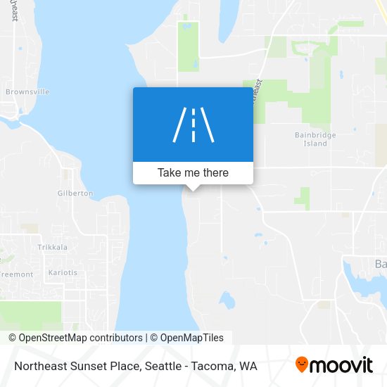 Northeast Sunset Place map