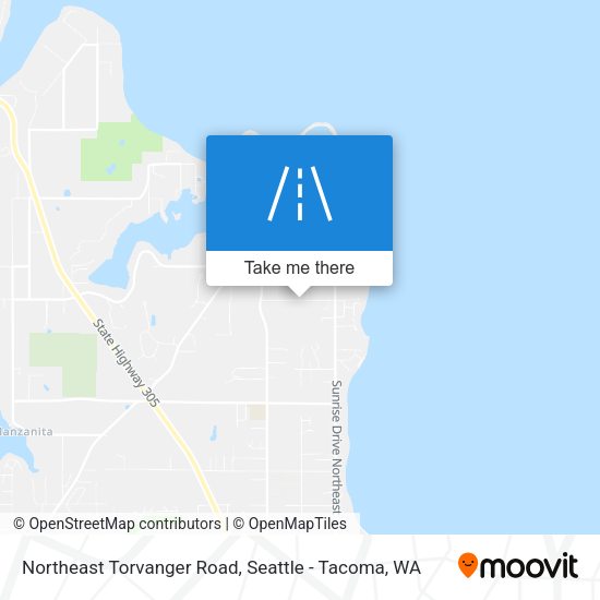 Northeast Torvanger Road map