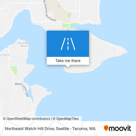 Northeast Watch Hill Drive map