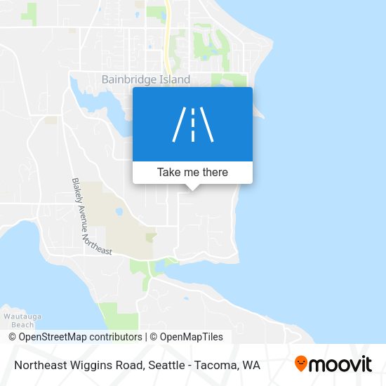 Northeast Wiggins Road map