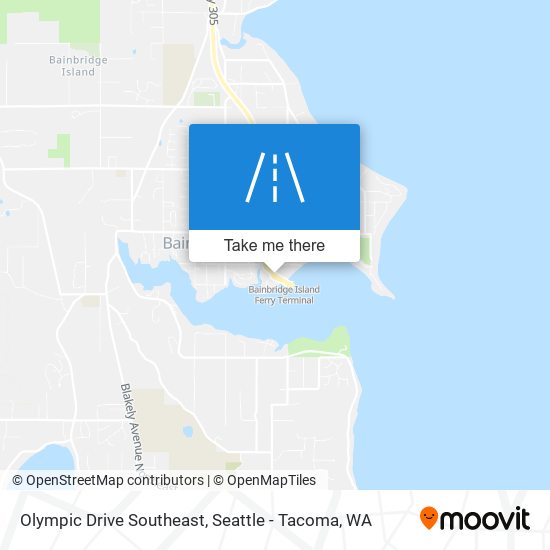 Olympic Drive Southeast map