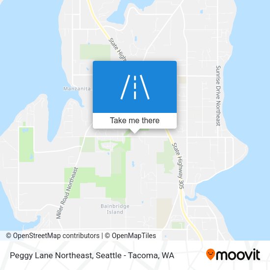Mapa de Peggy Lane Northeast