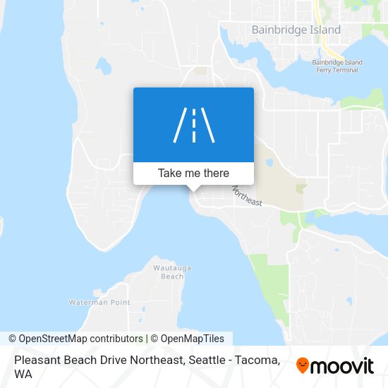 Mapa de Pleasant Beach Drive Northeast