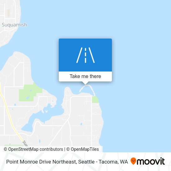 Point Monroe Drive Northeast map