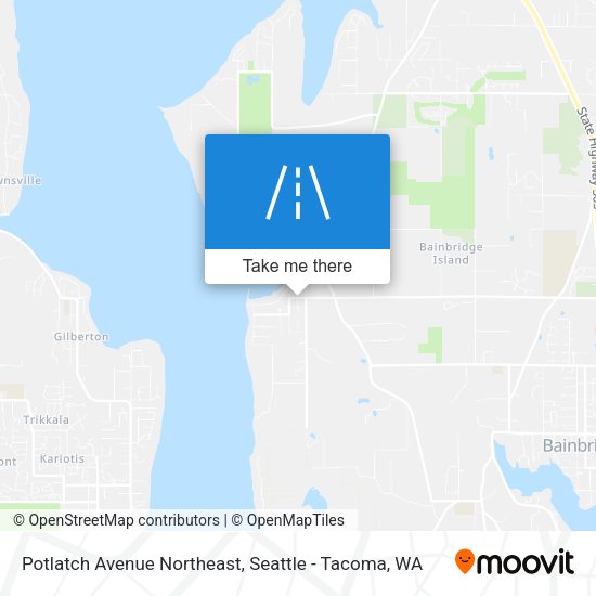 Potlatch Avenue Northeast map