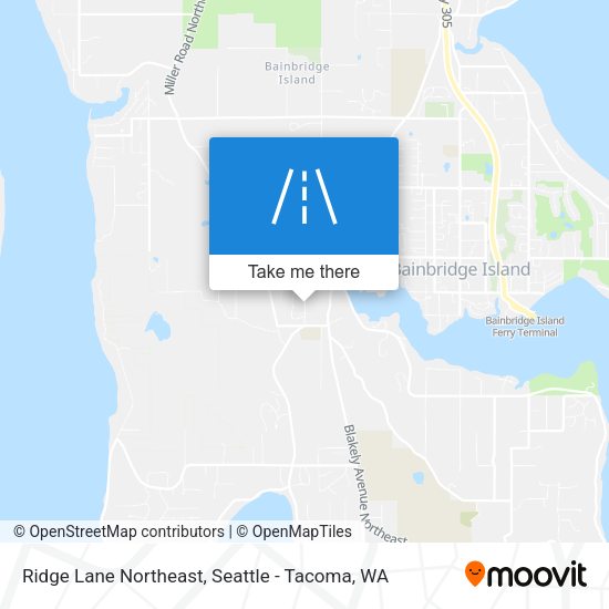 Ridge Lane Northeast map