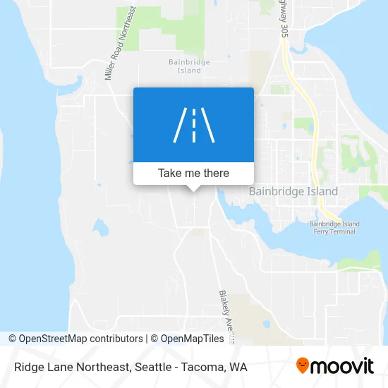 Ridge Lane Northeast map